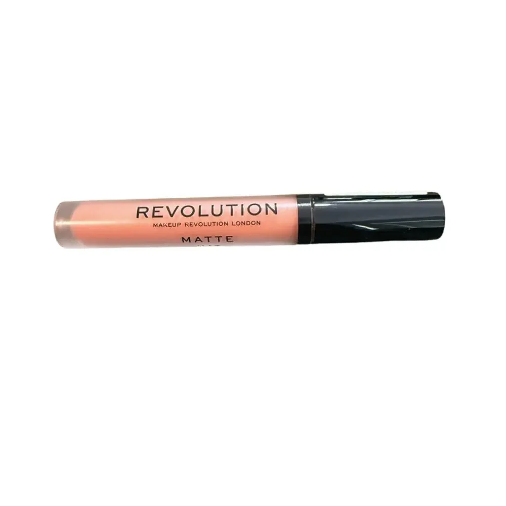Makeup Revolution Matte Liquid Lipstick Knockout | Full Size | Nude Peach 🧡 NEW